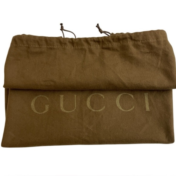 GUCCI Princy Sherry Line GG Canvas Brown Leather Trim Handbag EUC - Picture 4 of 17